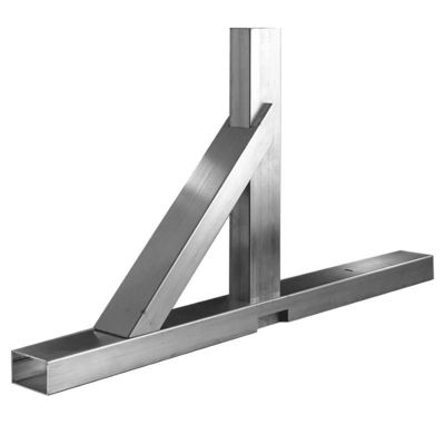 Edelstahl-Handgriffe für Glashalter Einseitige Halterstärke 3-10 mm