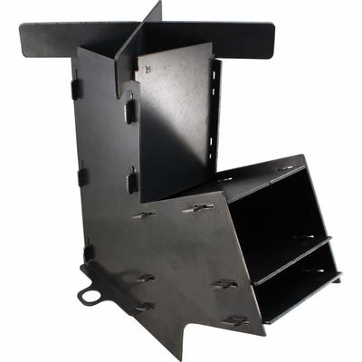 Unterstützungselemente Funktion Maßgeschneiderte Kohlenstoffstahl Holzbrennende Raketenkocher Taschenraketen Deluxe Kocher Kit