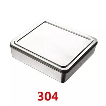 Anpassung 304 Edelstahl Rechteck-Quadrat-Ofen-Tray mit Aluminiummaterial