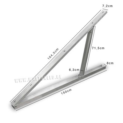 Hebei angepasste Farbe Aluminium verstellbares Solarpanel Unterstützung für Solarzubehör