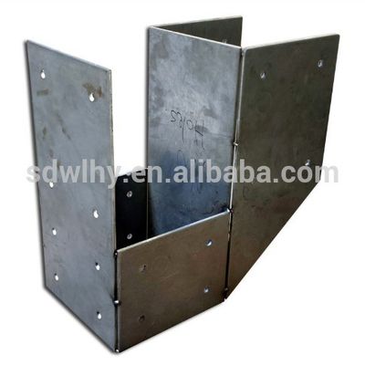 Individuelle Metallhalterungen für Holzbalken Einseitige Anpassung von Haltern