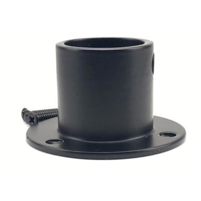 Schwarz beschichtete Außenleuchtenstange mit Stahlmaterial und Pier Mount Pole Base