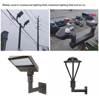 Customized Fräsen Tenon Licht Pole Halterung für LED Schuhbox Licht in glänzender Bronze