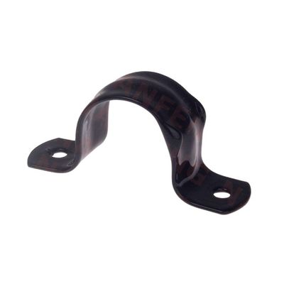 Customized Heavy Duty Schwarzes Pulver beschichtet Edelstahl Rohr Wandmontage Halterungen für OEM