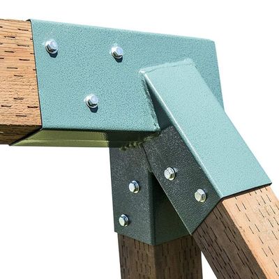angepasste Kletterrahmen-Eckhalter mit Stützfunktion und quadratischem runden Design
