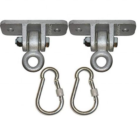 2 Schwerlastfähige, zähnelige Eisen-Swing-Hänger für Holz-Sets enthalten 2 Schnapphaken