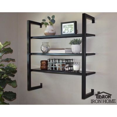 Messing-Floating Wall Shelf Brackets mit einseitiger Struktur und Bohrverfahren