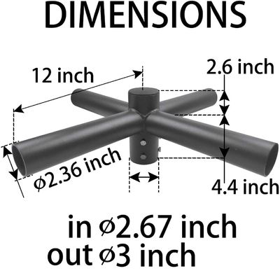 Einseitige Halterung Leichtpolar Arm Halterung Quad Spoke 3 "Tanon Adapter Einbau 3-10mm Dicke