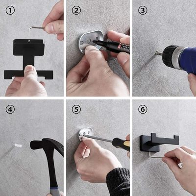 Handtuchhalter Badezimmer-Hardware-Set 4 Stück Dicke 2-5 mm Zertifikat ISO9001 2015