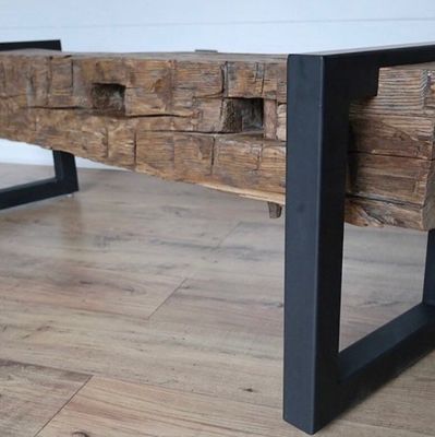 DIY Quadratrohr Möbel Beine für Kaffee Computer Deck Schwerlast Rustikalbank 290g