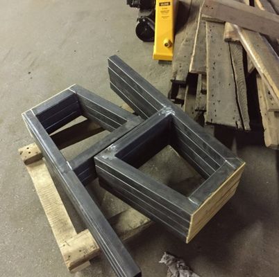 DIY Quadratrohr Möbel Beine für Kaffee Computer Deck Schwerlast Rustikalbank 290g