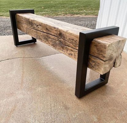 DIY Quadratrohr Möbel Beine für Kaffee Computer Deck Schwerlast Rustikalbank 290g