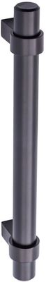 6.63 Zoll Edelstahl Gerade Bar Schrank Griff 5 Zoll Loch Mitte Flach Schwarz