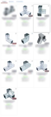 1mm-12mm Dicke angepasste Farbe Kohlenstoffstahl 6x6 4 Arm Pergola Erweiterung Halterung
