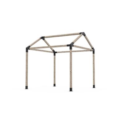 Anpassungsgröße Stempelverfahren Pergola-Behälter für Holzpfosten aus Kohlenstoffstahl