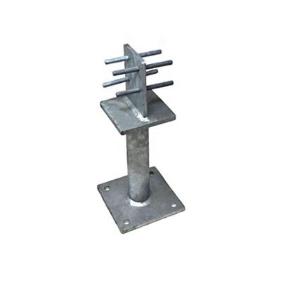 0.4-3mm Dicke Aluminium benutzerdefinierte Pulver beschichtet Stahl Zaun Post Basis Halterungen
