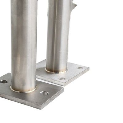 0.4-3mm Dicke Aluminium benutzerdefinierte Pulver beschichtet Stahl Zaun Post Basis Halterungen