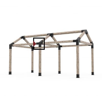 Verbessern Sie Ihr Pergola Kit mit 6x6 Holz Schulter und Lag Bolzen 1mm-12mm Dicke