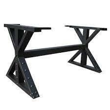 Maßgeschneiderte Trestle Pedestal Stil Tischröhre Metallbasis mit Stahlröhre Haltbarkeit