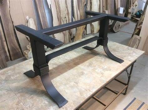 Maßgeschneiderte Trestle Pedestal Stil Tischröhre Metallbasis mit Stahlröhre Haltbarkeit
