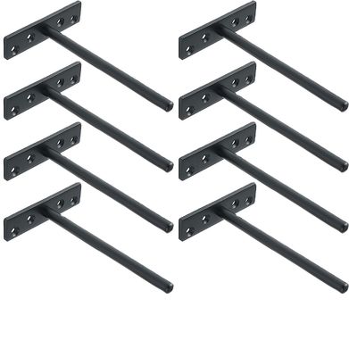Sicher montierte schwimmende Regale mit Stempelverfahren 1 mm-5 mm Dicke Wandhalterungen