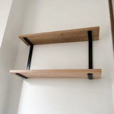 Maßgeschneiderte Stärke Wand montierte Regal Halterungen zu niedrigen Preisen mit Stahlmaterial