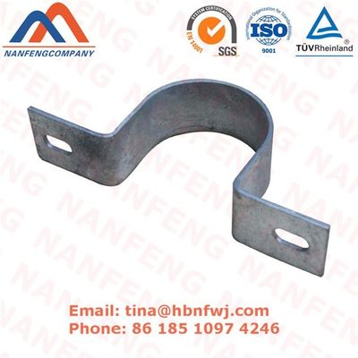Customized Heavy Duty Schwarzes Pulver beschichtet Edelstahl Rohr Wandmontage Halterungen für OEM