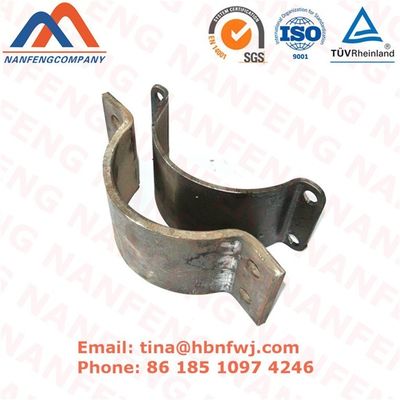 Customized Heavy Duty Schwarzes Pulver beschichtet Edelstahl Rohr Wandmontage Halterungen für OEM