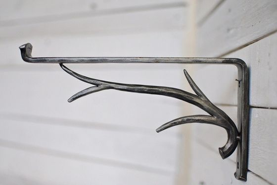 Nicht-Standard-Stahl Naturfarbe Wandmontage Schwebende Winkelregalen Halterungen für Heimdekoration