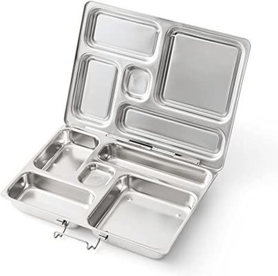 Maßgeschneiderte Lunchbox aus Edelstahl mit 5 Abteilungen