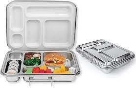 Maßgeschneiderte Lunchbox aus Edelstahl mit 5 Abteilungen