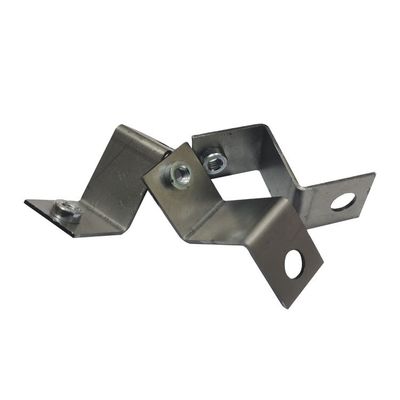 0.4-3 mm Dicke kundenspezifische galvanisierte Stahlstempelwinkelhalterung für feste Montage