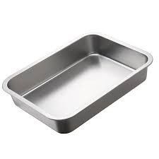 Anpassung 304 Edelstahl Rechteck-Quadrat-Ofen-Tray mit Aluminiummaterial