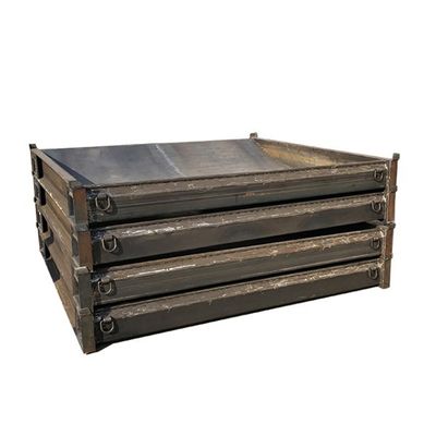 Schwermetallplatten, Stahlkonstruktion, Schweißrahmen mit Lackierung