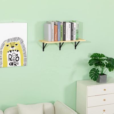 Buchregal aus Edelstahl mit Dreieckshalter